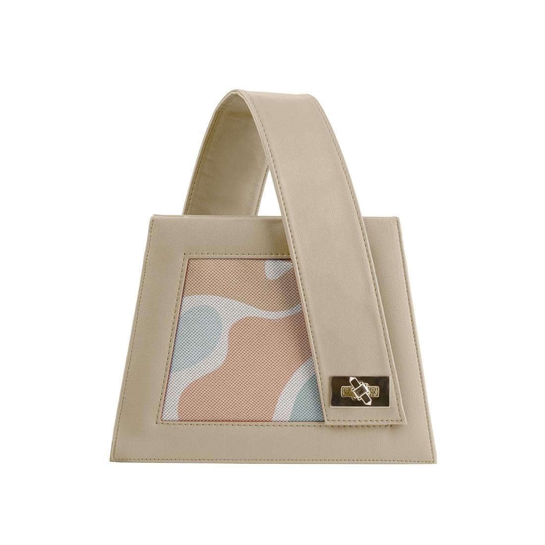 Beige One Handed Bag Watercolor - CANVAEGYPT