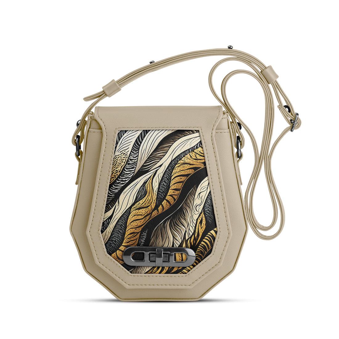 Beige Polygon Crossbags CONNECTED - CANVAEGYPT