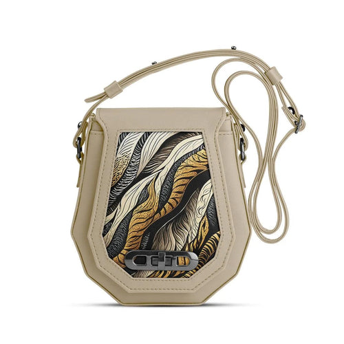 Beige Polygon Crossbags CONNECTED