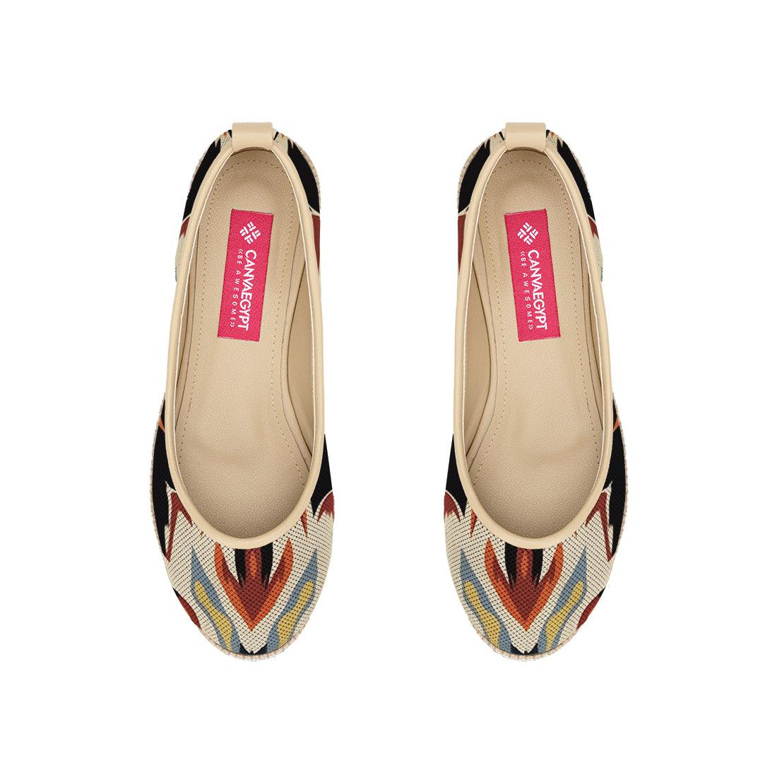 Beige Voyage Round Toe Flame - CANVAEGYPT