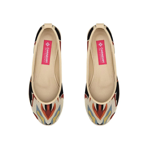 Beige Voyage Round Toe Flame - CANVAEGYPT