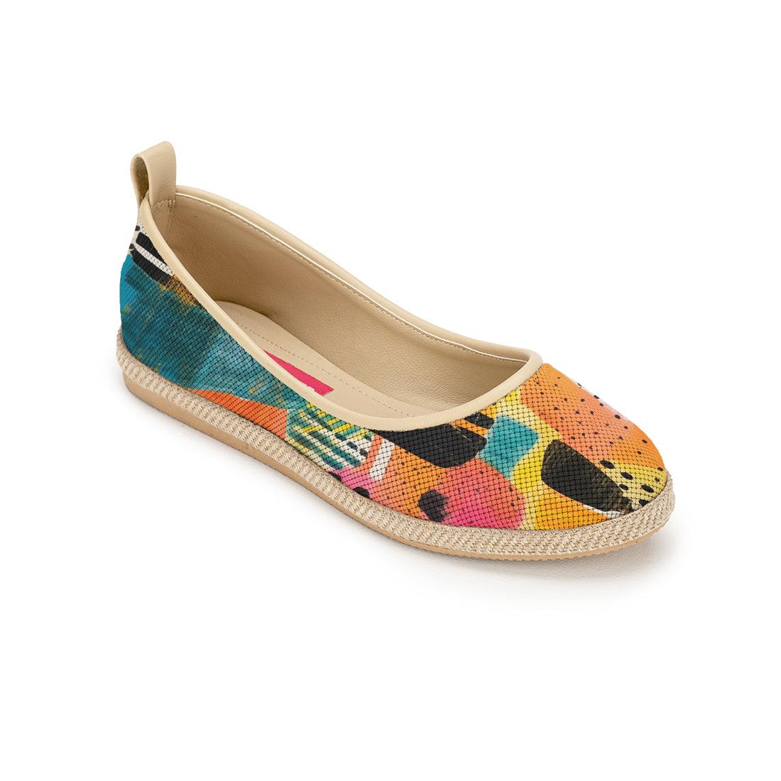 Beige Voyage Round Toe Paint - CANVAEGYPT