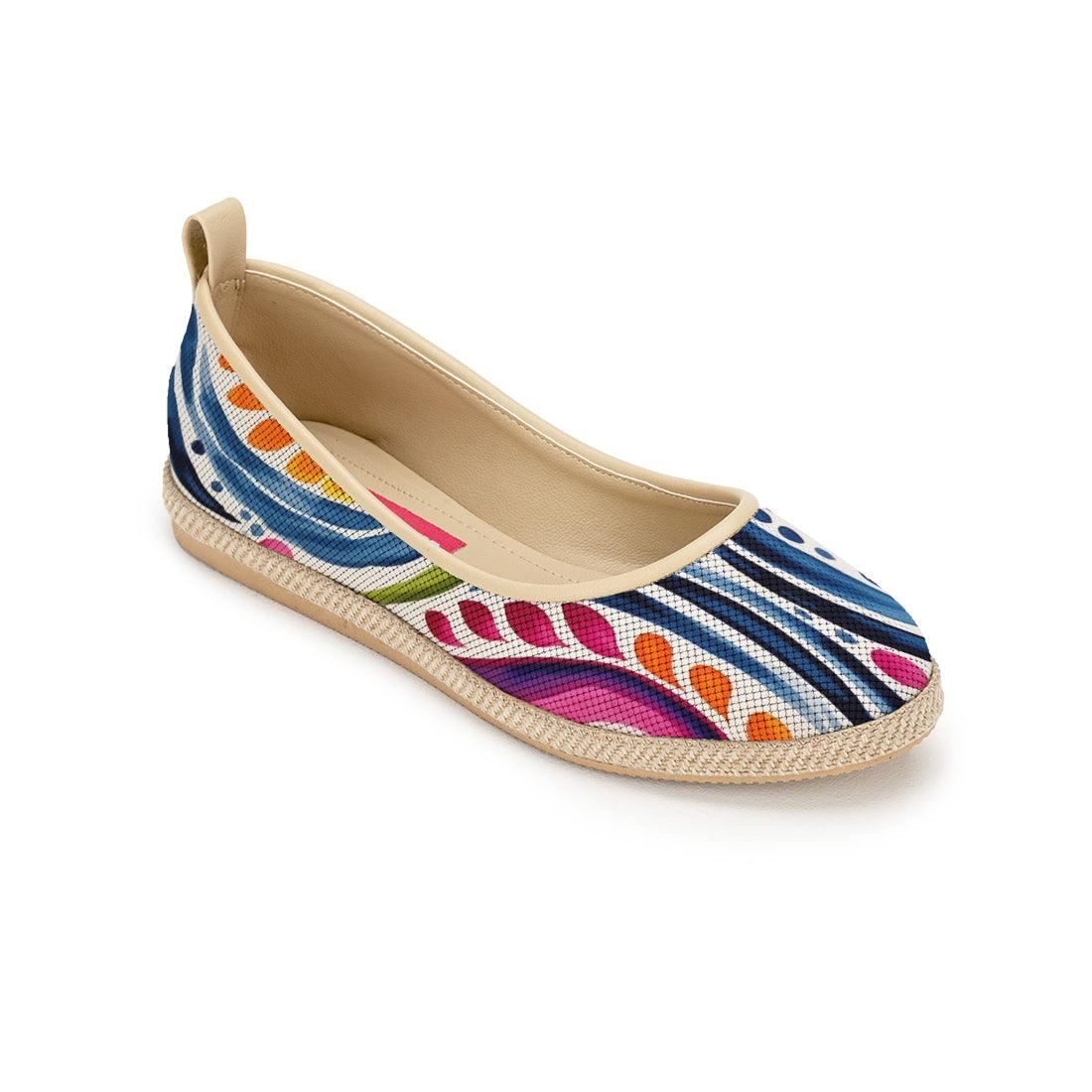 Beige Voyage Round Toe Stipples - CANVAEGYPT