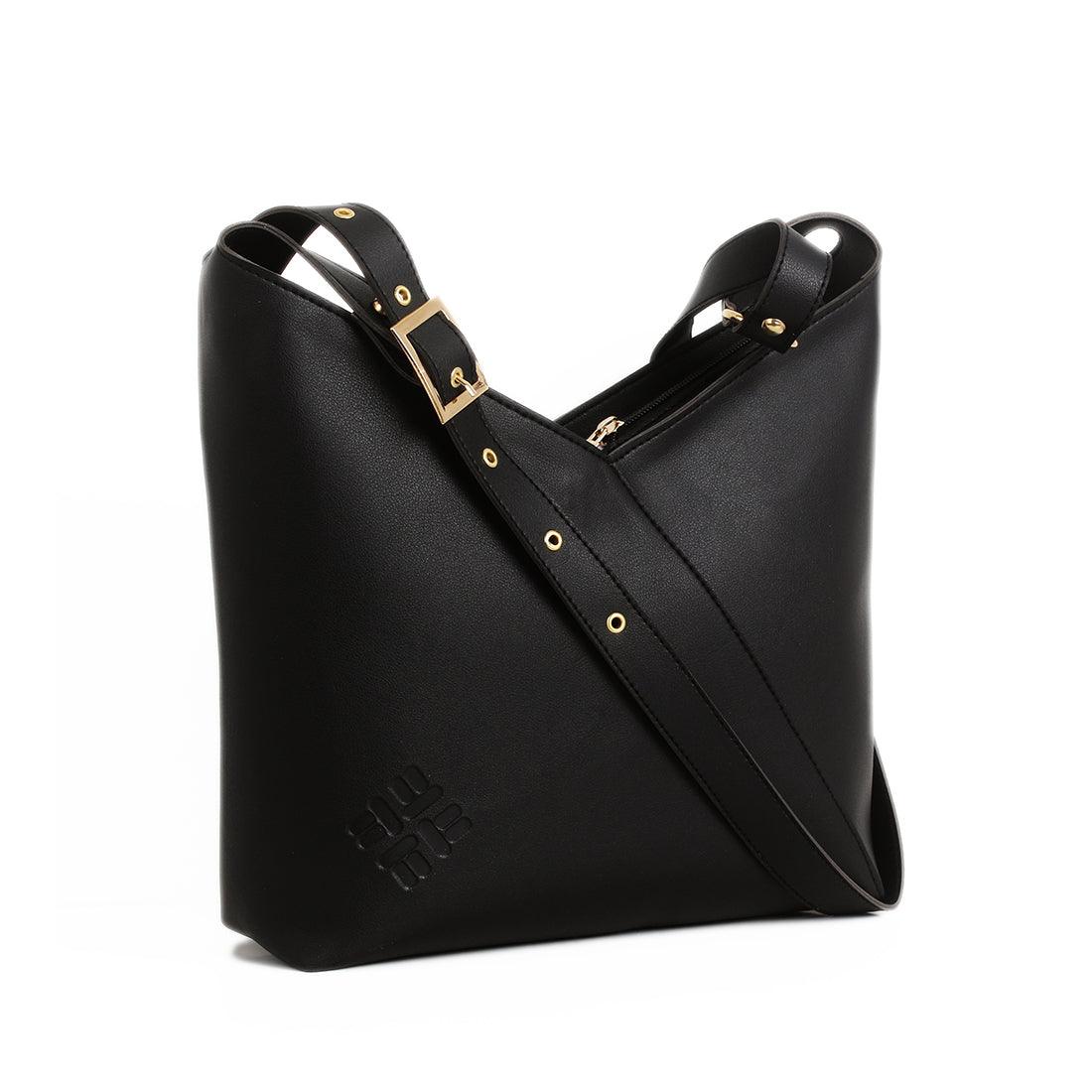 Bicolor Triangles Bags Black - CANVAEGYPT