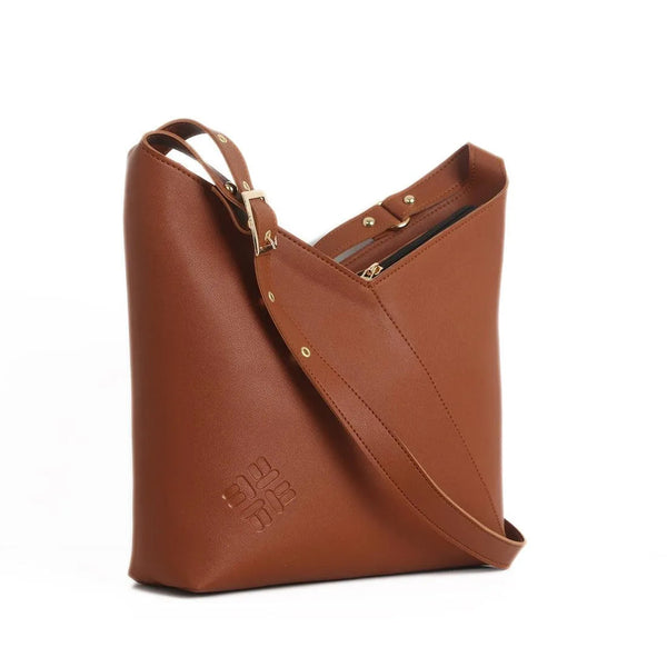 Bicolor Triangles Bags Havana