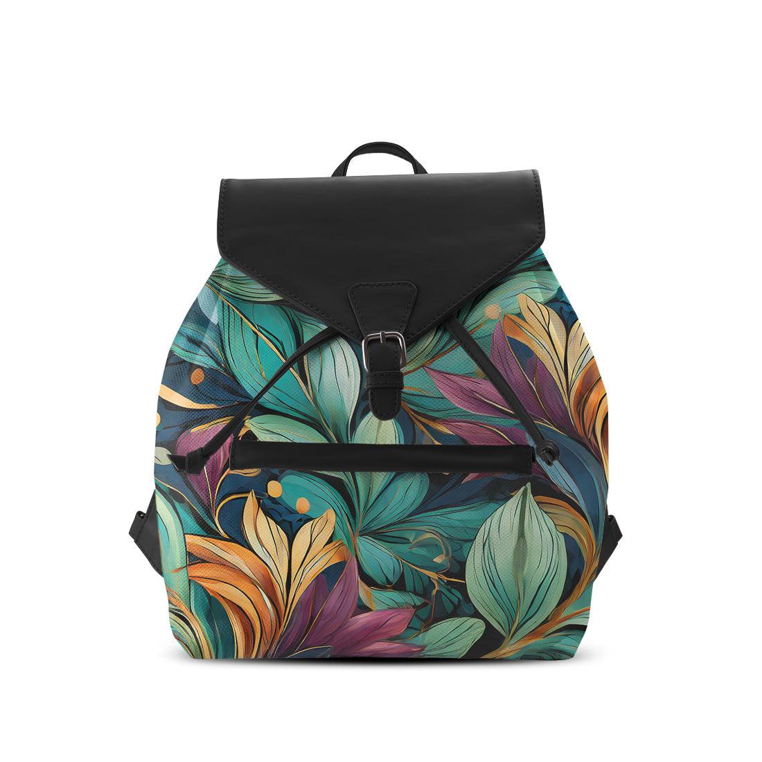 Black Aurora Backpack Leaf - CANVAEGYPT