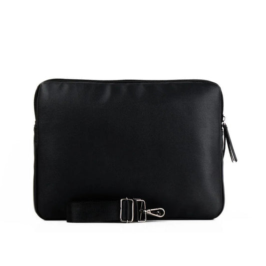Black Mixed Laptop Sleeve  Old Paper - 3
