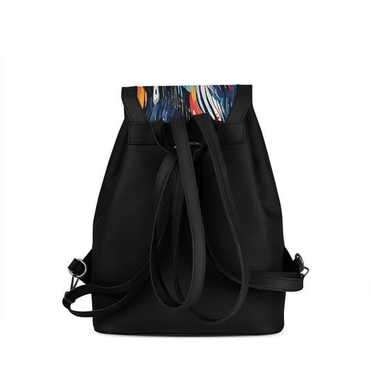 Black City Serenade Backpack Aquatic Allure - CANVAEGYPT