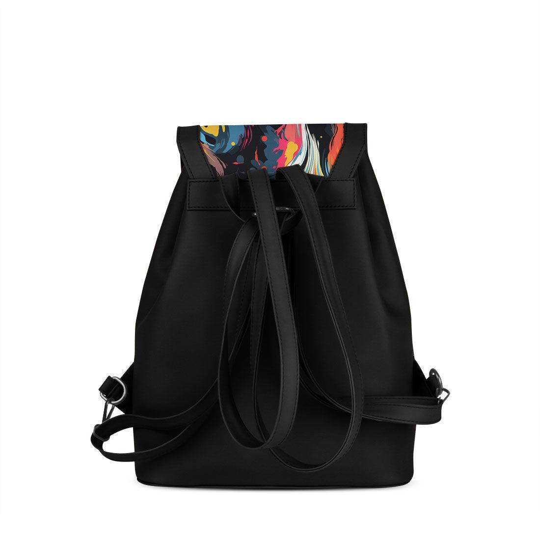 Black City Serenade Backpack Ethereal Abstract - CANVAEGYPT