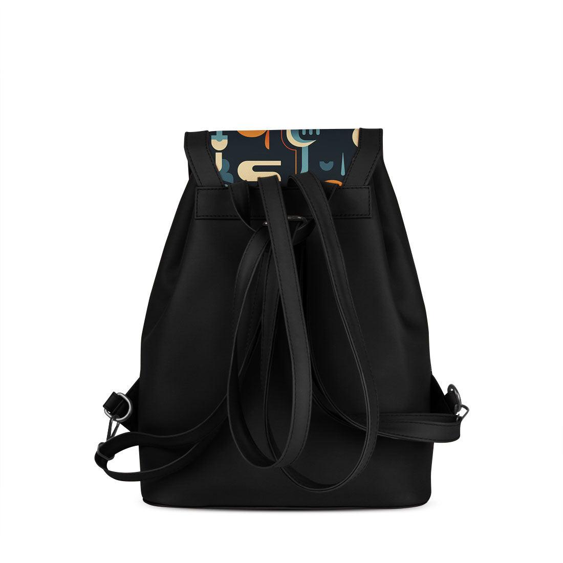 Black City Serenade Backpack Machina Melody - CANVAEGYPT