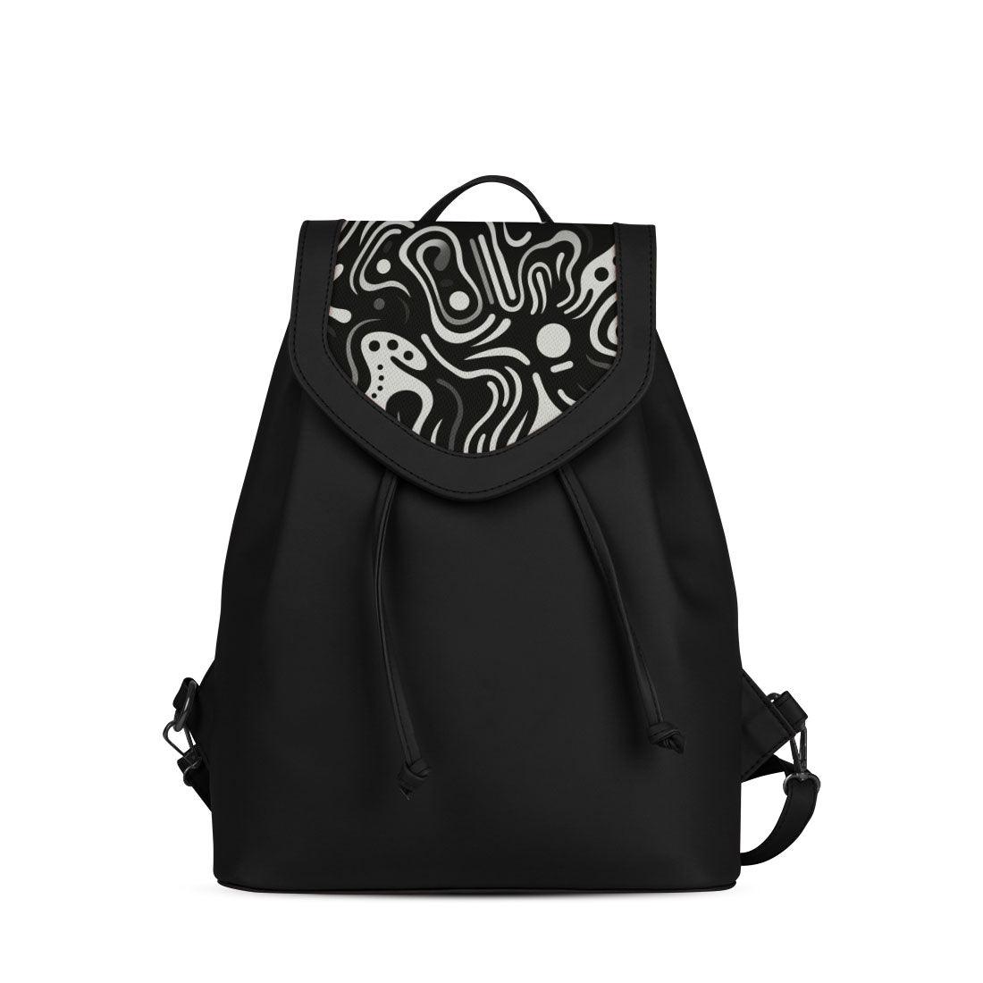 Black City Serenade Backpack Monochrome Maelstrom - CANVAEGYPT