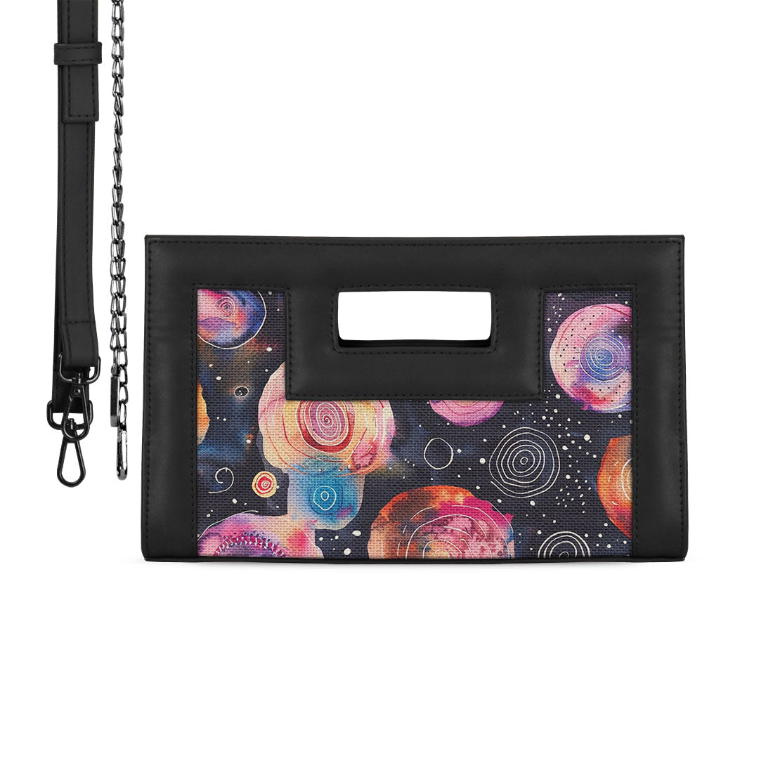 Black City Sleek Clutch Dark Circles