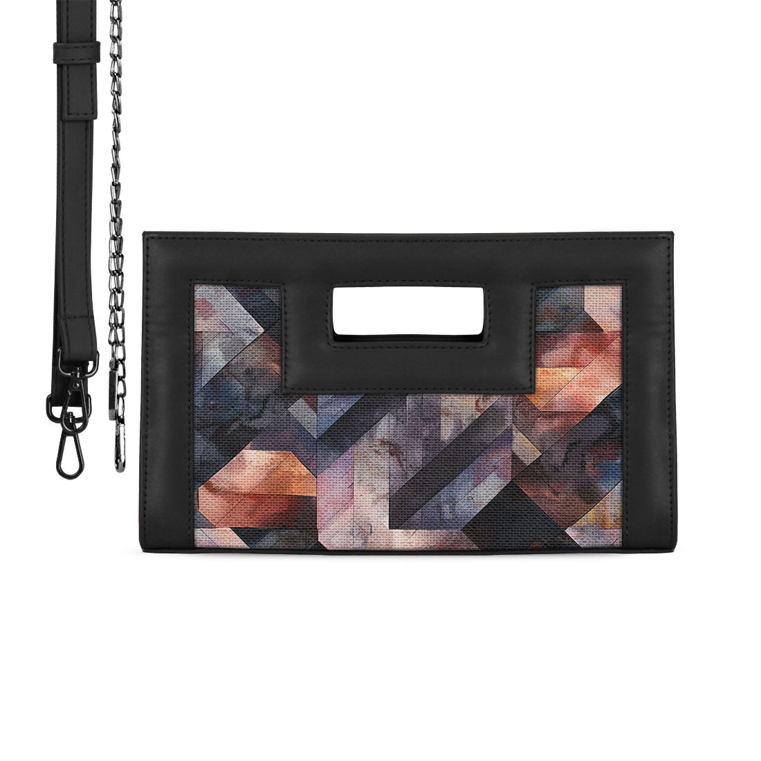 Black City Sleek Clutch Rectangles