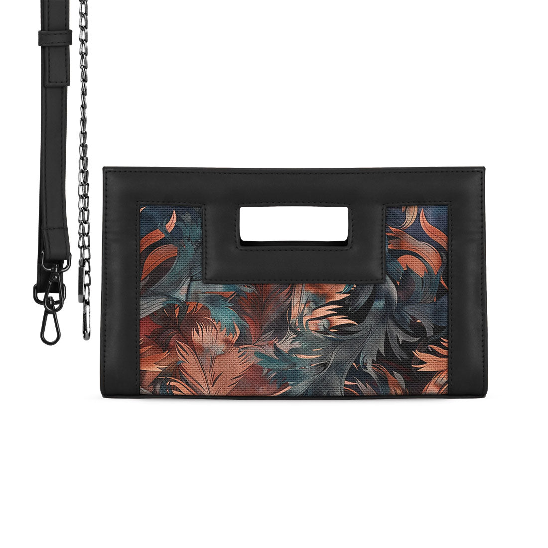 Black City Sleek Clutch Watercolor Art