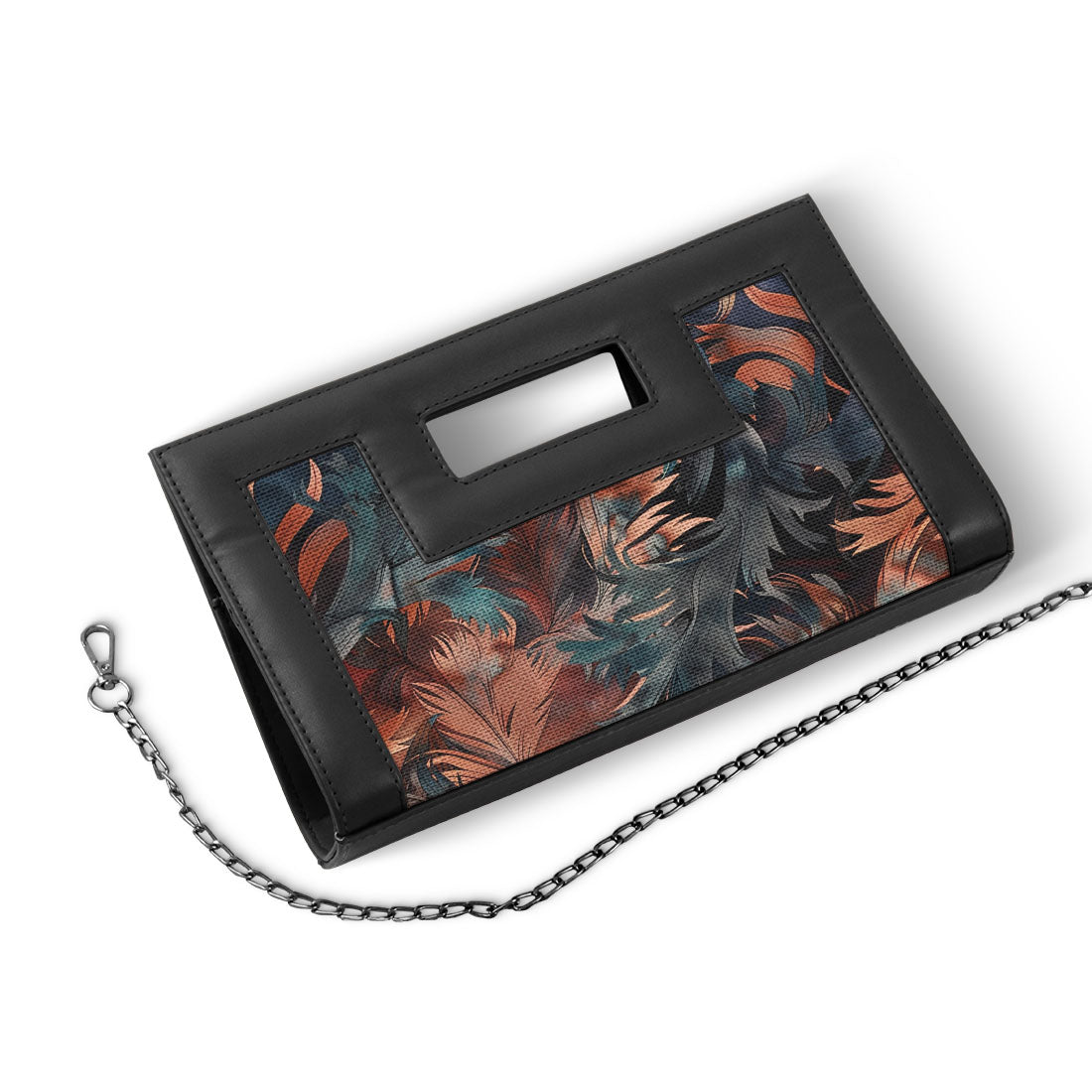 Black City Sleek Clutch Watercolor Art