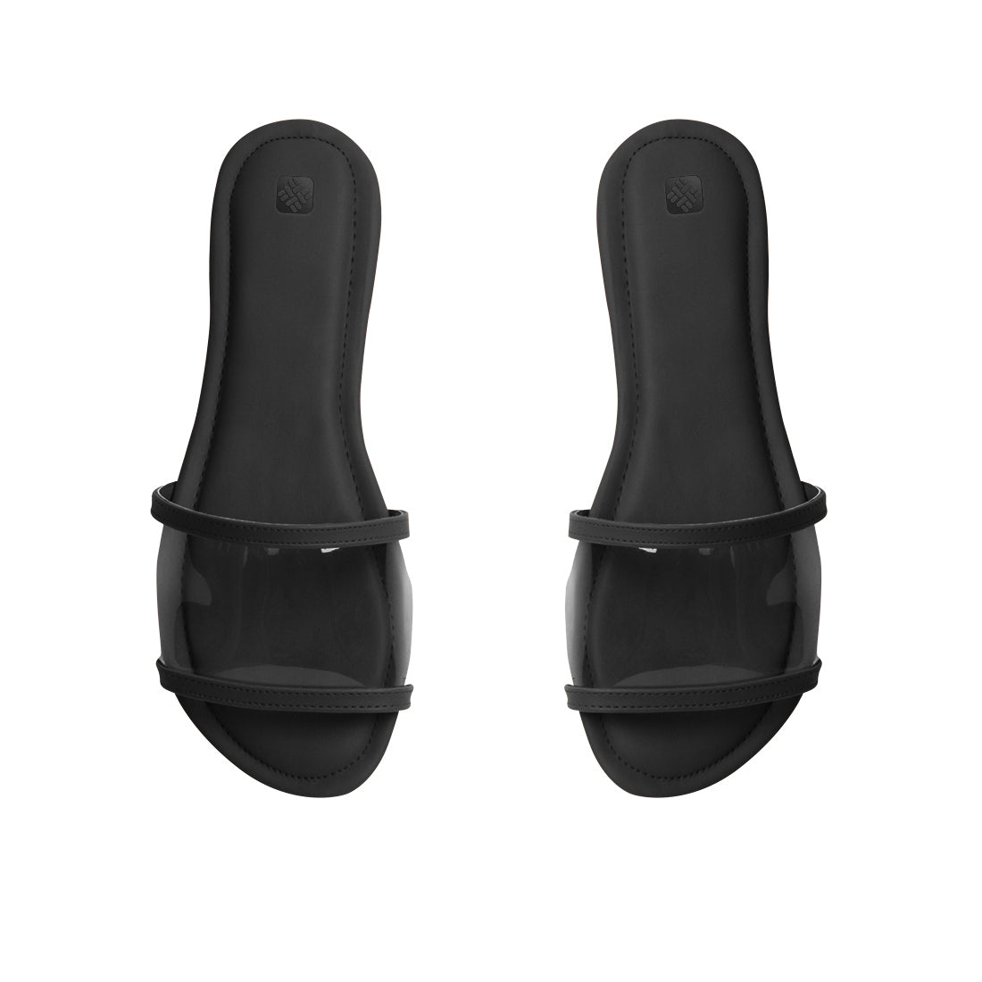 Black Clear Bliss Comfort Slipper