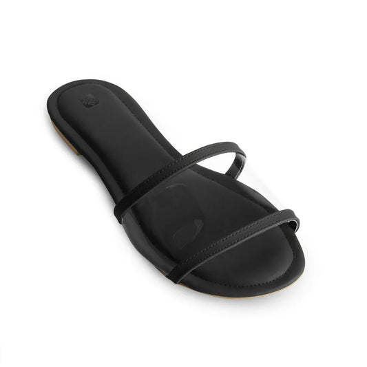 Black Clear Bliss Comfort Slipper - 2