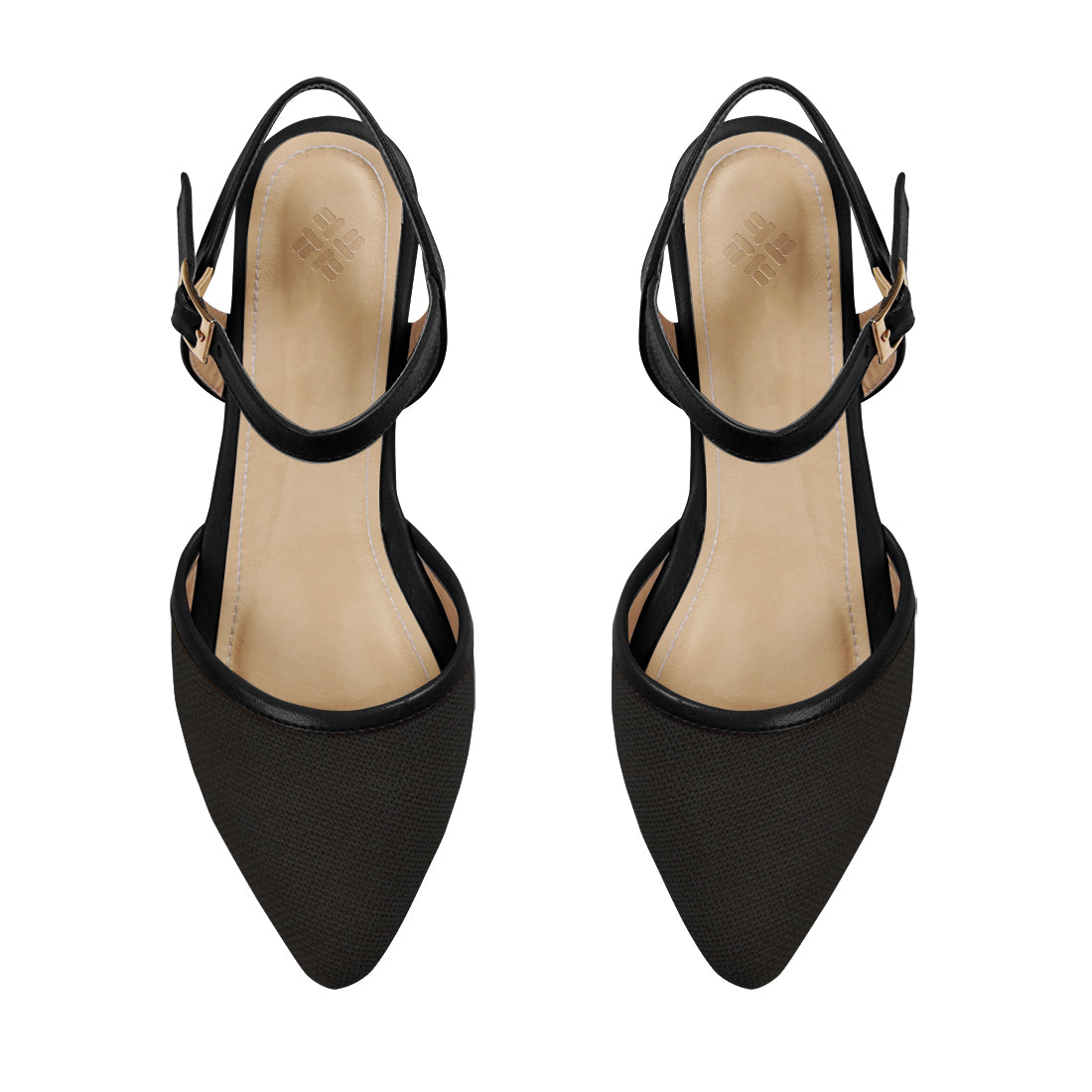 Black Closed Strap Sandal