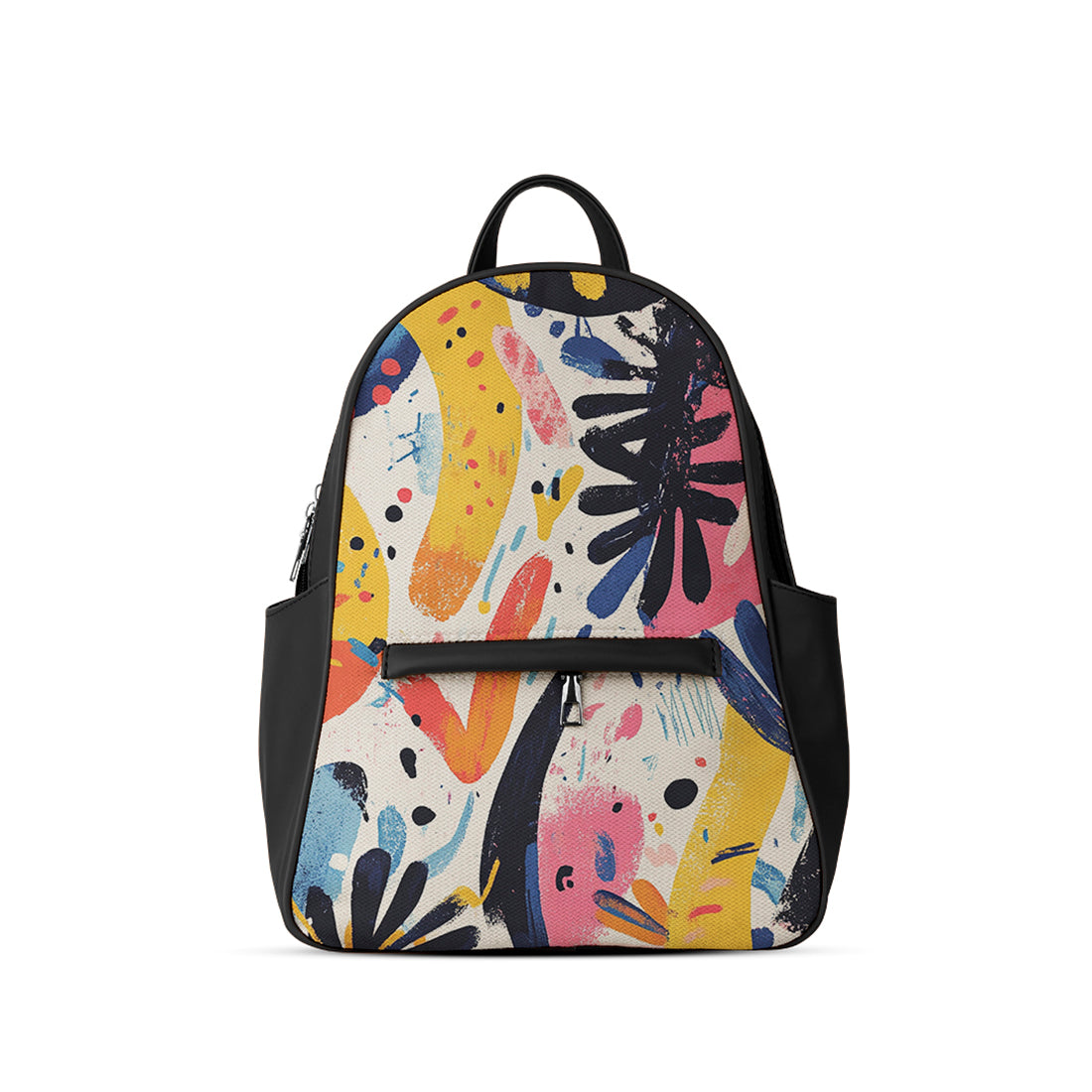 Black Daydreamer Backpack Botanical Splatter
