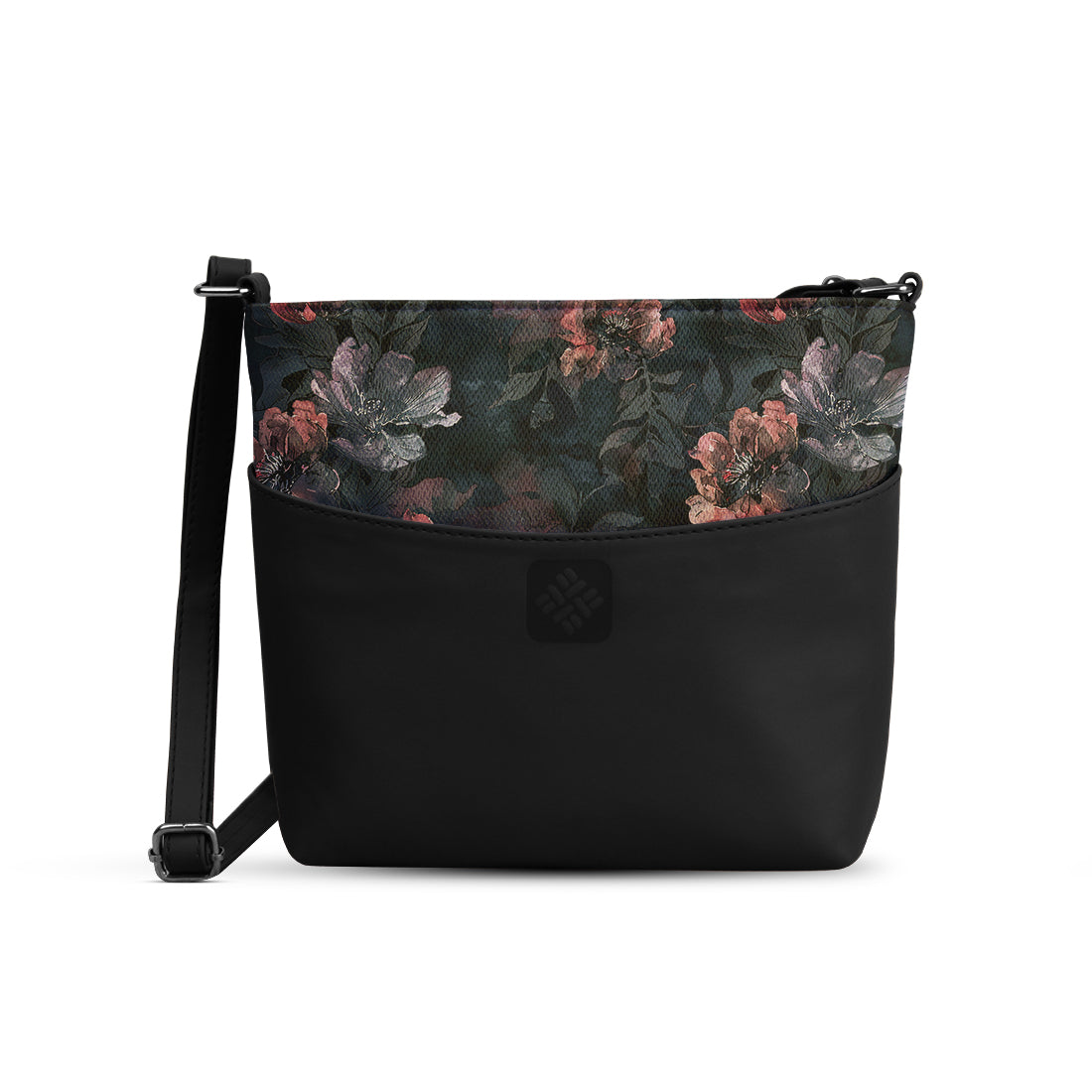 Chic Essentials Crossbody Dark Pattern
