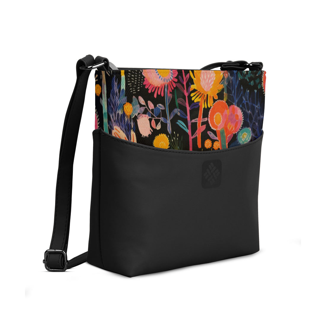 Chic Essentials Crossbody Midnight Floralscape
