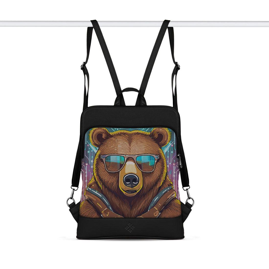 Black Laptop Backpack Bear - CANVAEGYPT