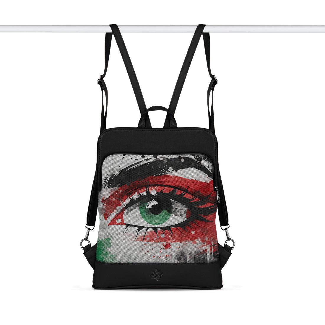Black Laptop Backpack Palestine eyes - CANVAEGYPT