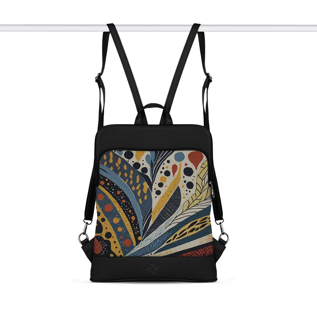 Black Laptop Backpack Stipple Dots - CANVAEGYPT