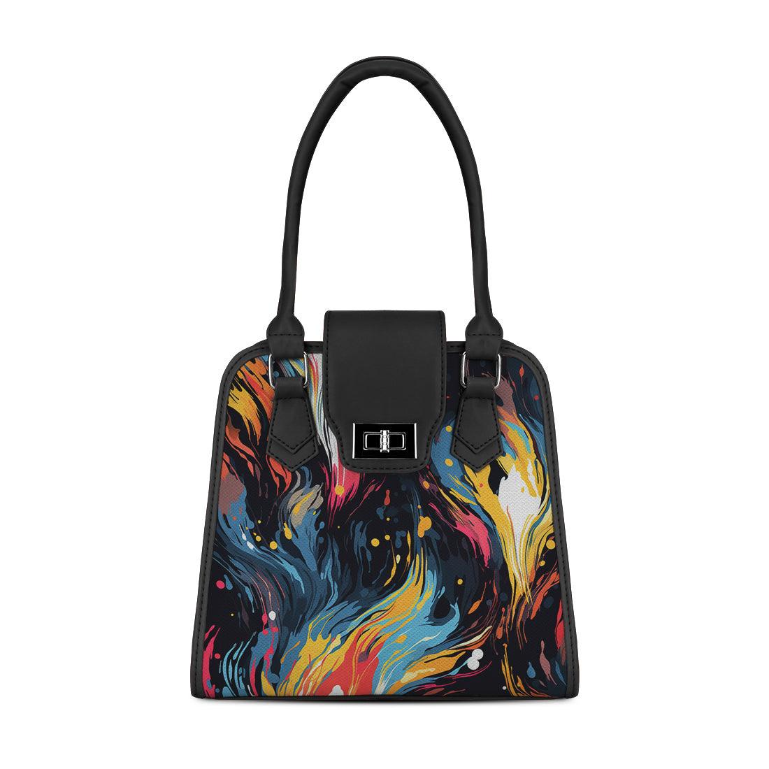 Black Metropolitan Charm Bag Ethereal Abstract - CANVAEGYPT