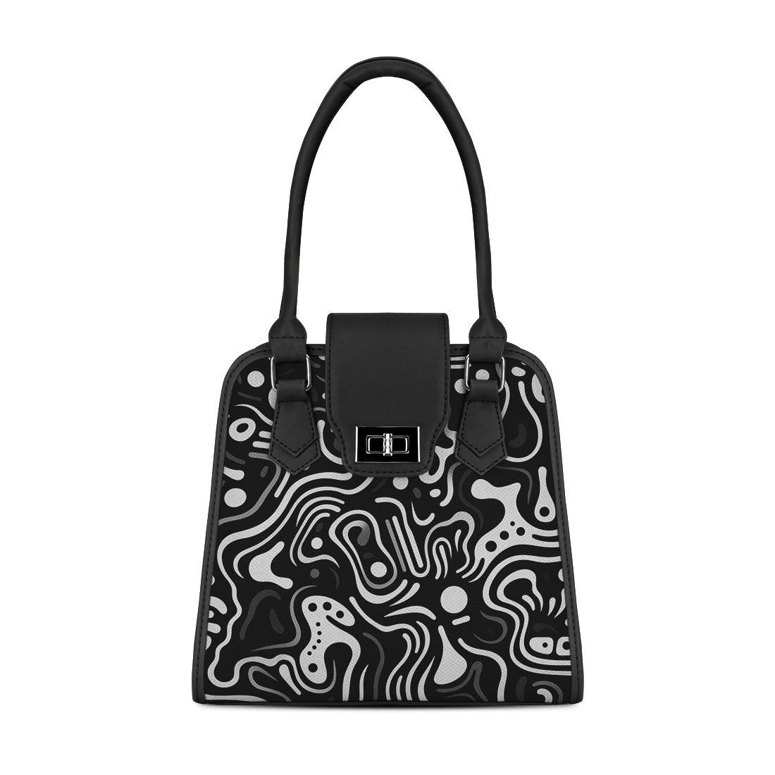 Black Metropolitan Charm Bag Monochrome Maelstrom - CANVAEGYPT