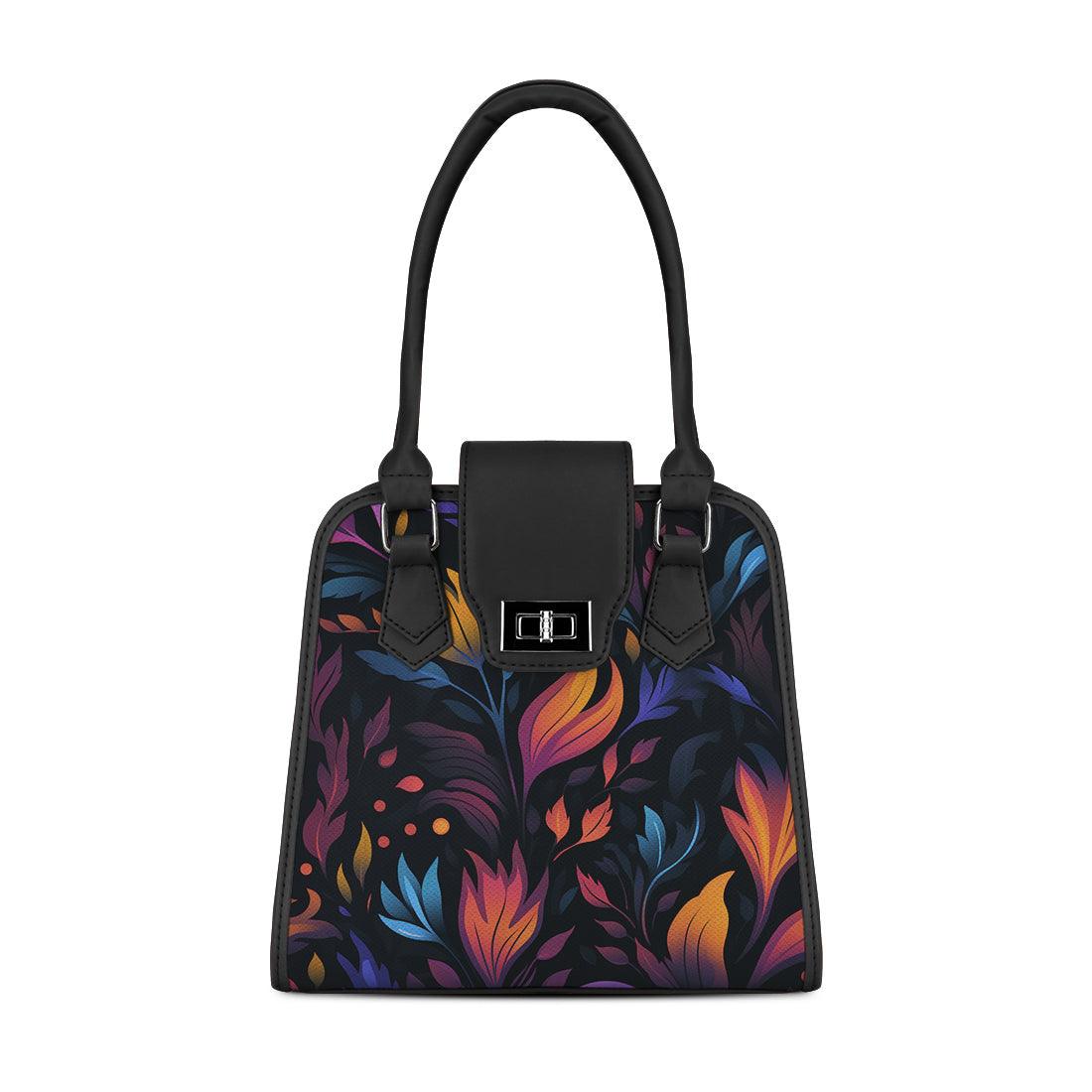 Black Metropolitan Charm Bag Nocturnal Blooms - CANVAEGYPT