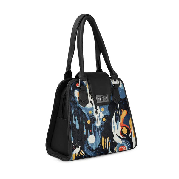 Black Metropolitan Charm Bag Psychedelic Swirl