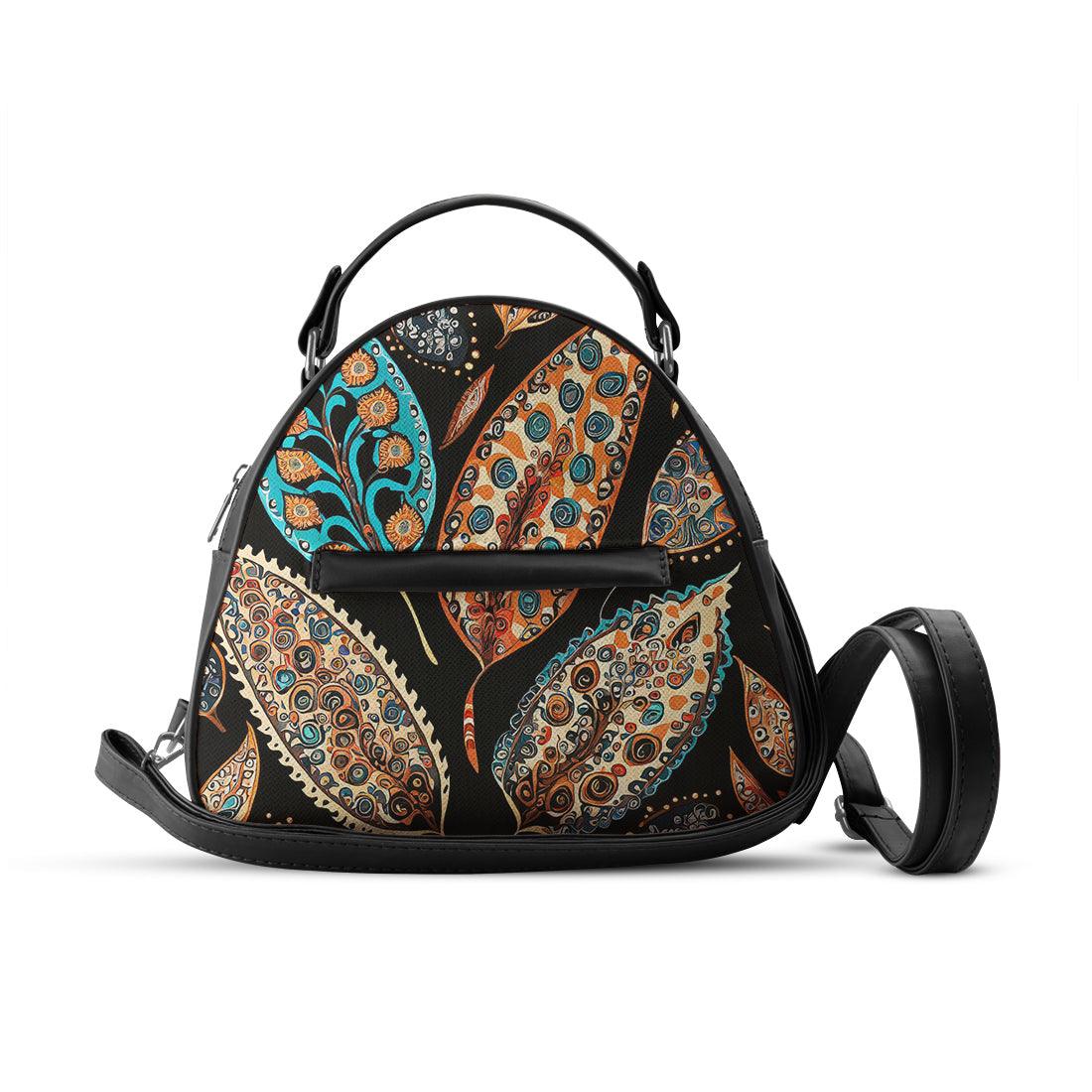 Black Mini Voyage Backpack Flora - CANVAEGYPT