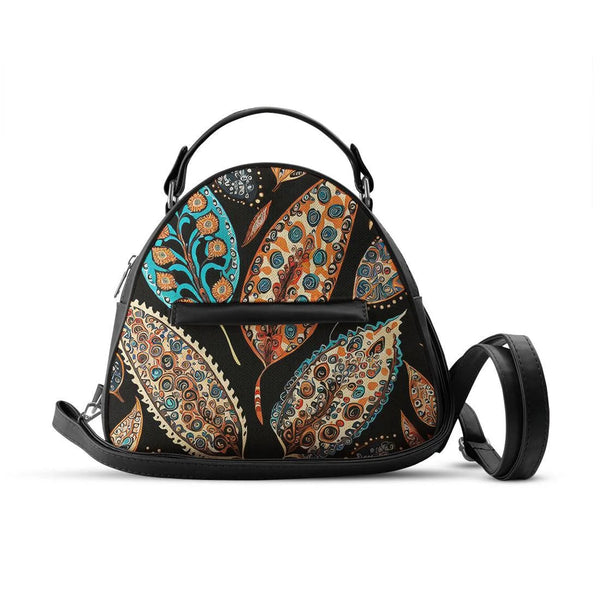 Black Mini Voyage Backpack Flora - CANVAEGYPT
