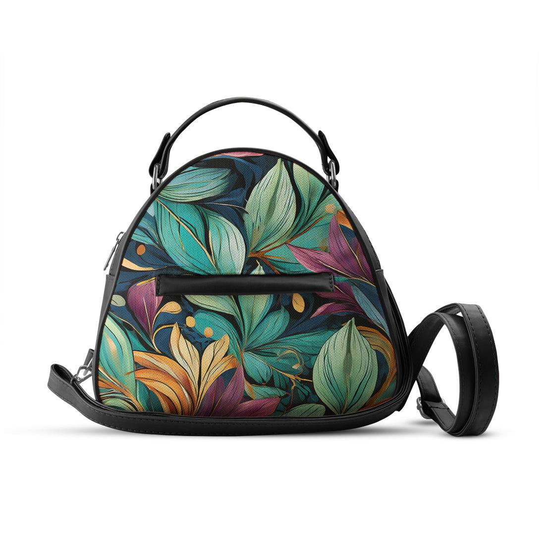 Black Mini Voyage Backpack Leaf - CANVAEGYPT