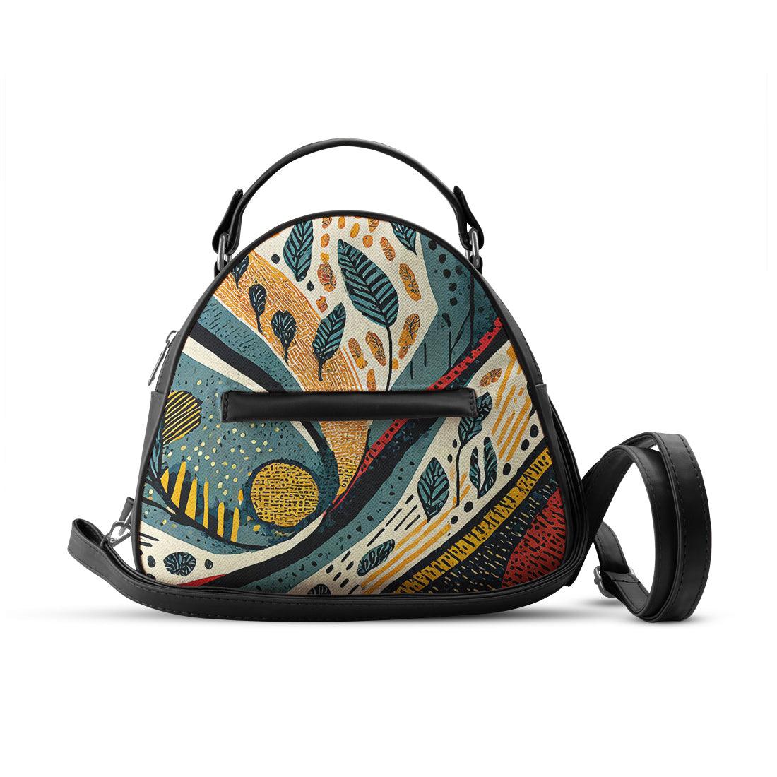 Black Mini Voyage Backpack Leafcraft - CANVAEGYPT