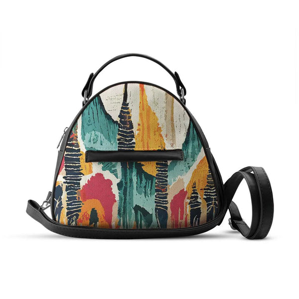 Black Mini Voyage Backpack Mixed Colors - CANVAEGYPT