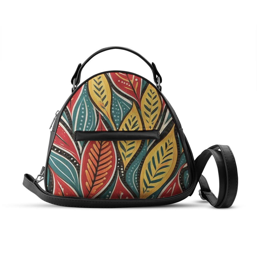 Black Mini Voyage Backpack Vibrant Leaf - CANVAEGYPT