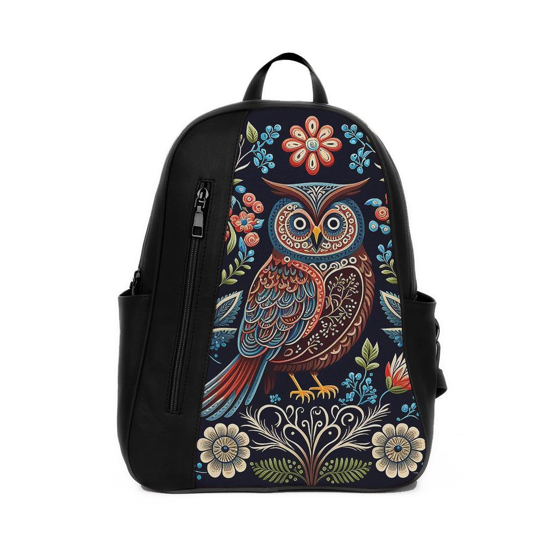 Black Mixed Backpack Owl - CANVAEGYPT