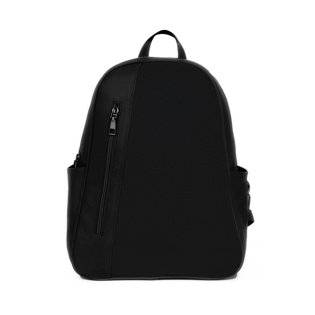 Black Mixed Backpack Solid Black - CANVAEGYPT