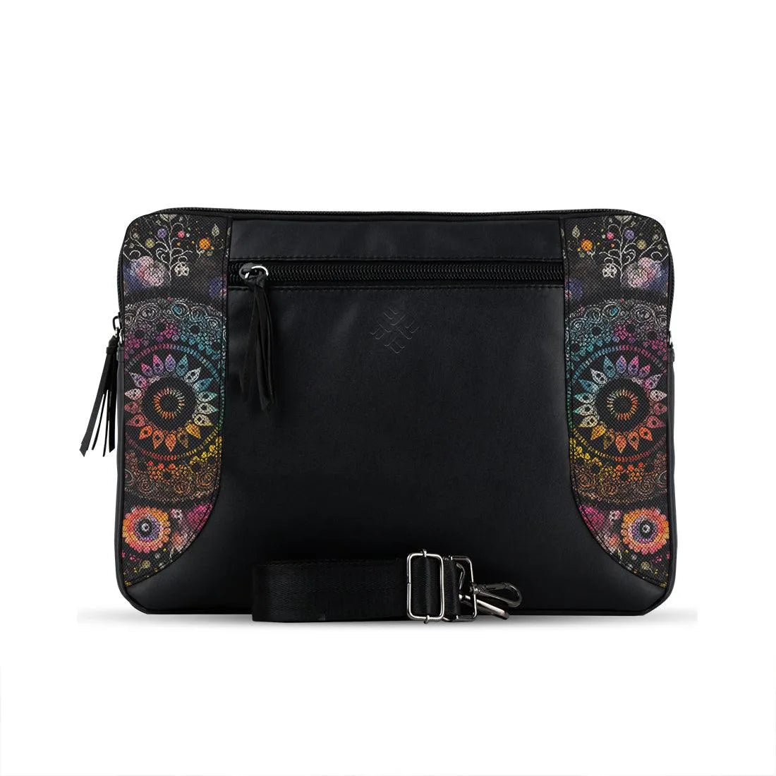 Black Mixed Laptop Sleeve mandela - 1
