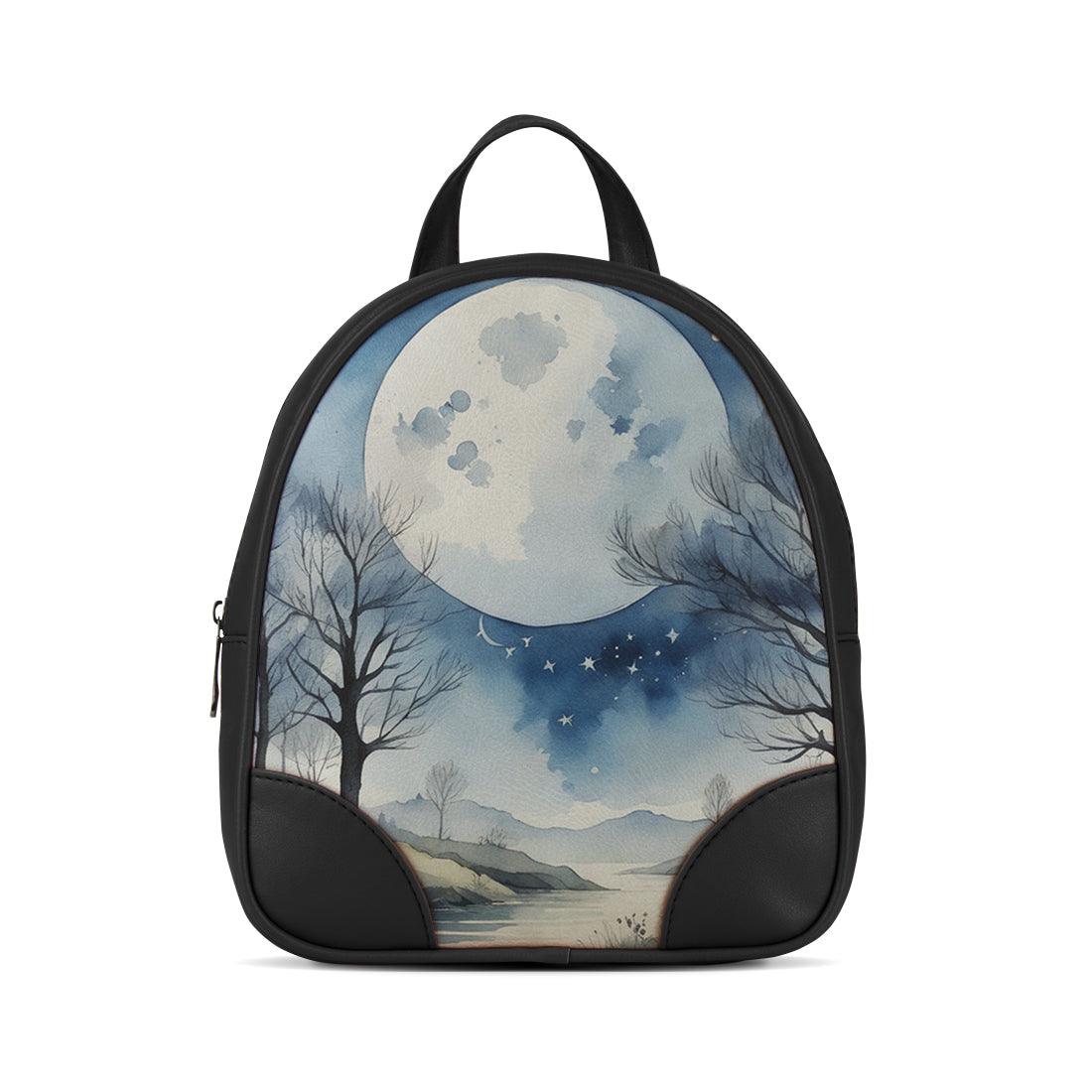 Black O Mini Backpacks Bright Moon - CANVAEGYPT