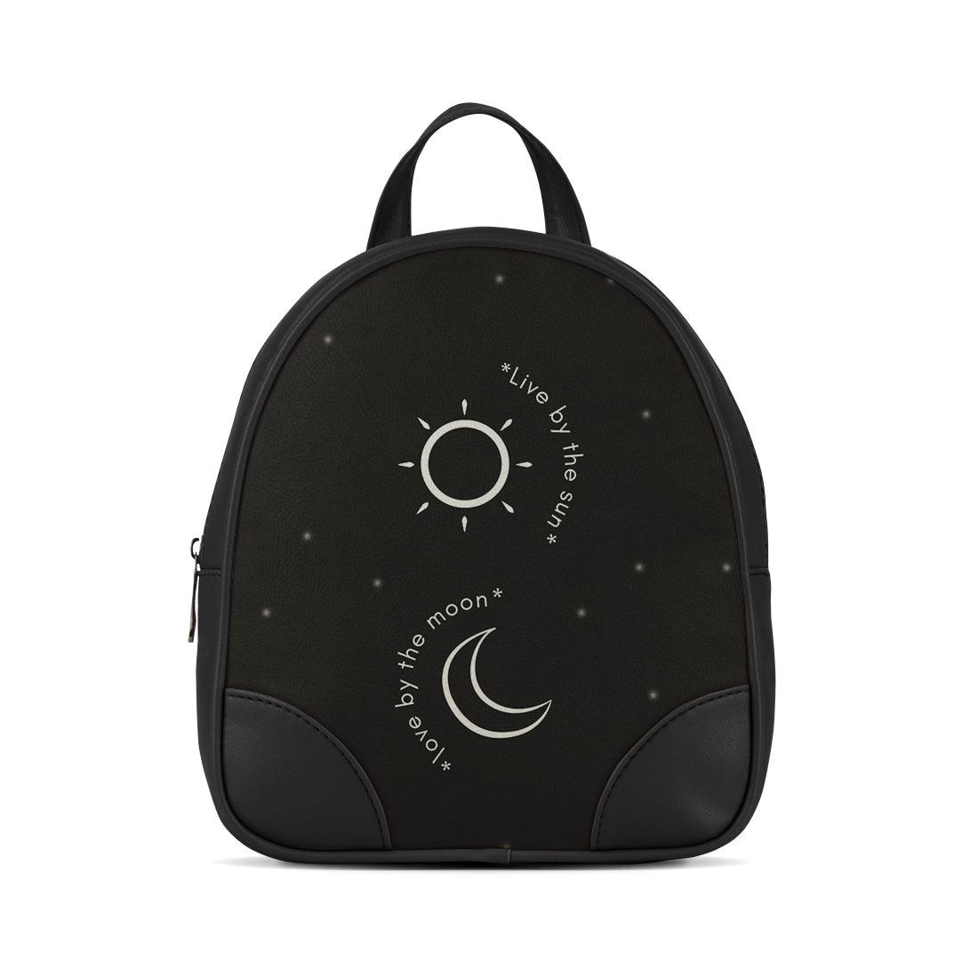 Black O Mini Backpacks Live Simple - CANVAEGYPT