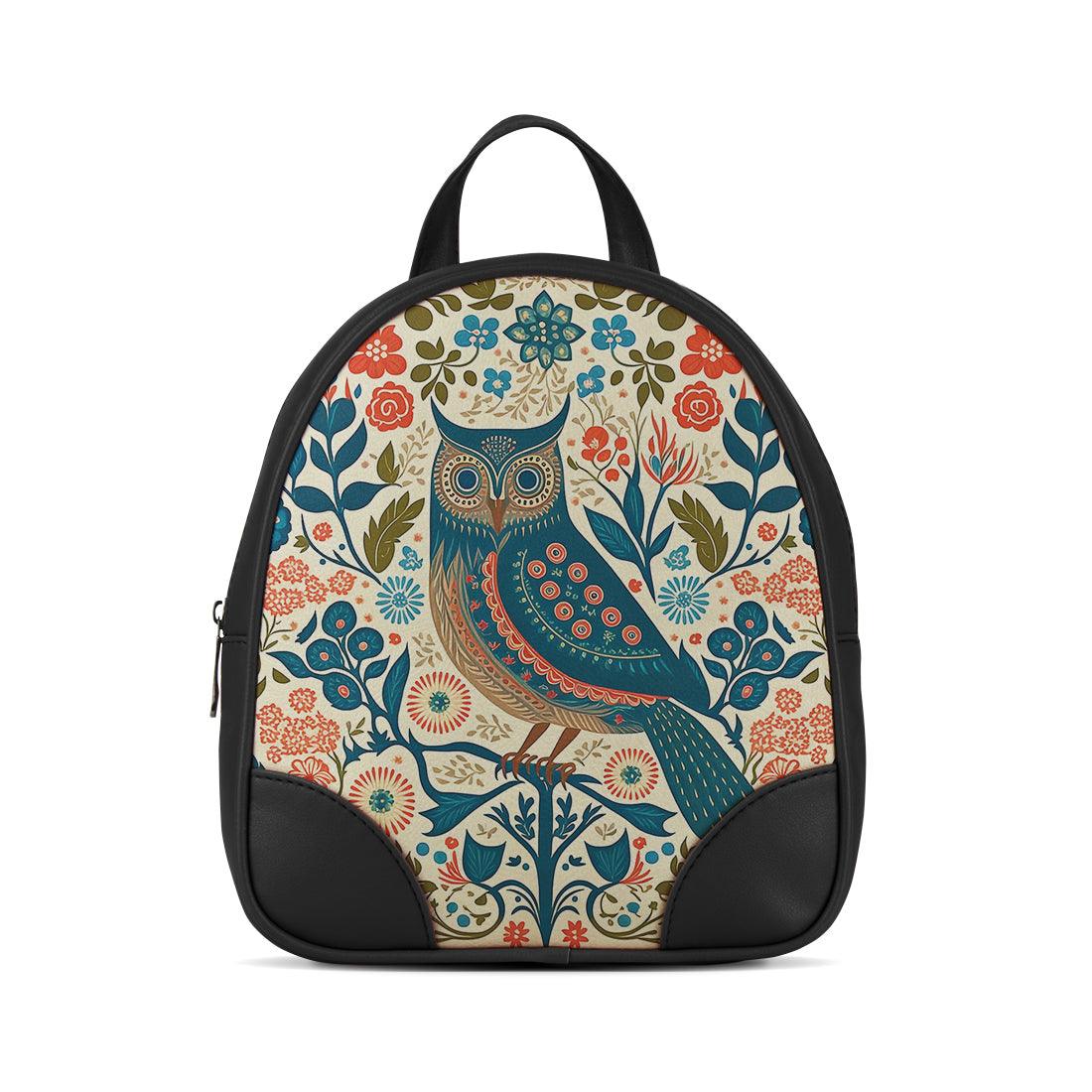 Black O Mini Backpacks Owl - CANVAEGYPT