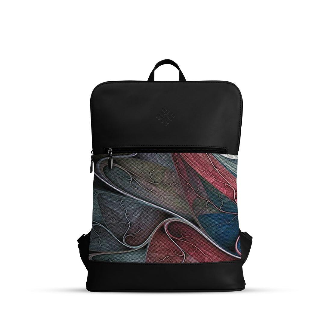 Black Orbit Laptop Backpack pattern - CANVAEGYPT