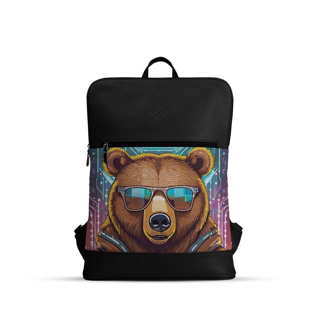 Black Orbit Laptop Backpack Bear - CANVAEGYPT