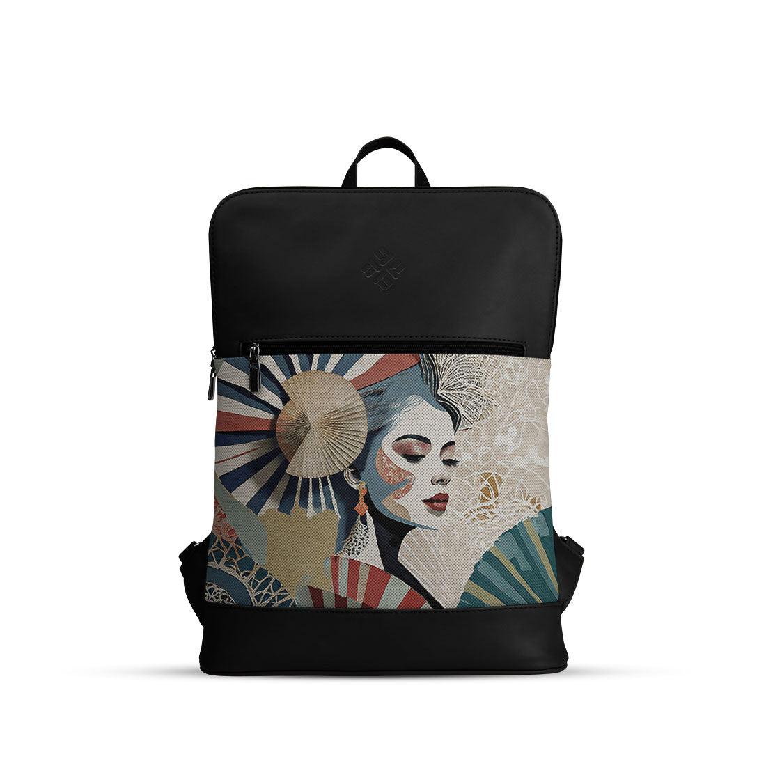 Black Orbit Laptop Backpack Lady - CANVAEGYPT