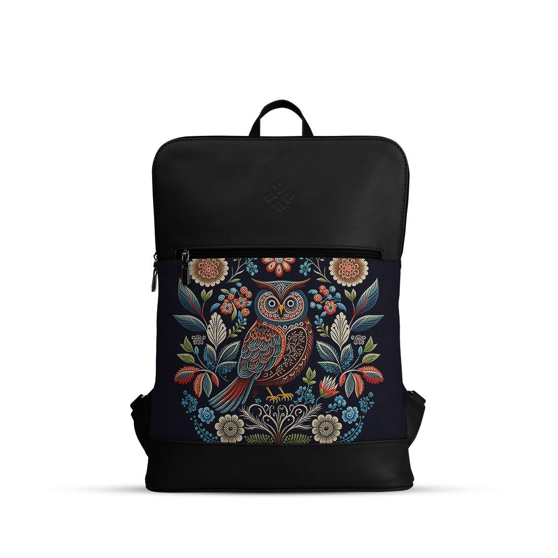 Black Orbit Laptop Backpack OWL - CANVAEGYPT