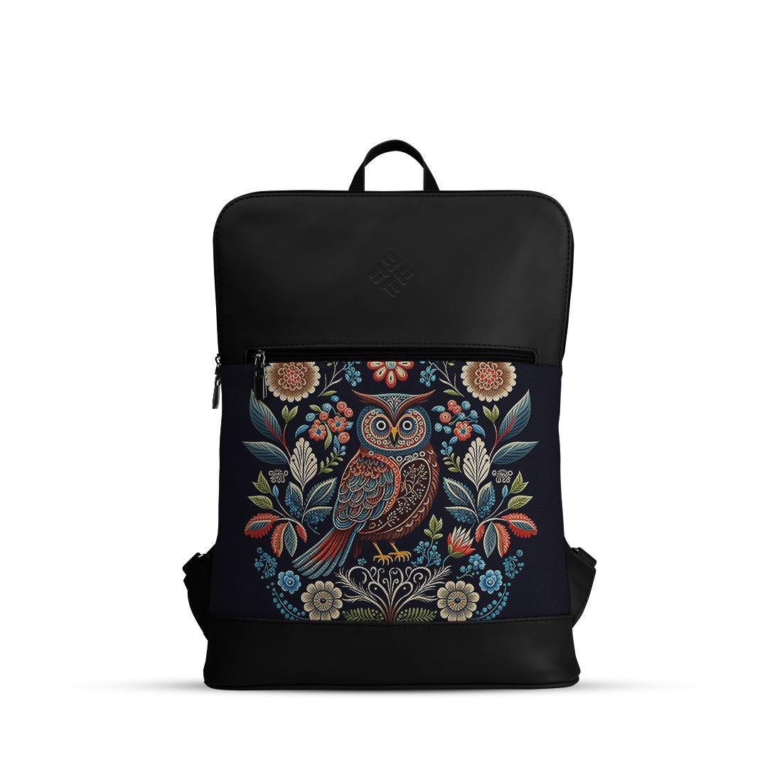 Black Orbit Laptop Backpack OWL - CANVAEGYPT