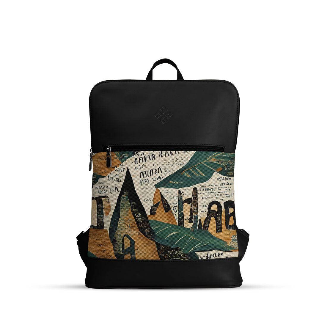 Black Orbit Laptop Backpack Old Magazine - CANVAEGYPT